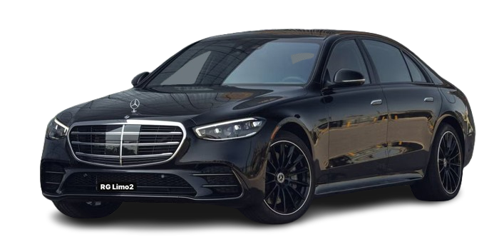 Mercedes-Benz S-Class executive sedan — LAX to Beverly Hills luxury chauffeur