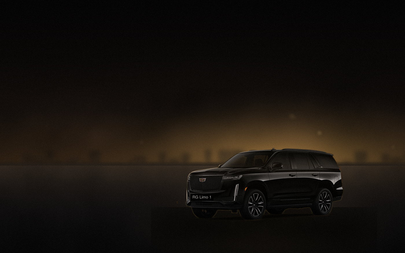 Black Cadillac Escalade parked outside a Los Angeles residence between an evening's stops