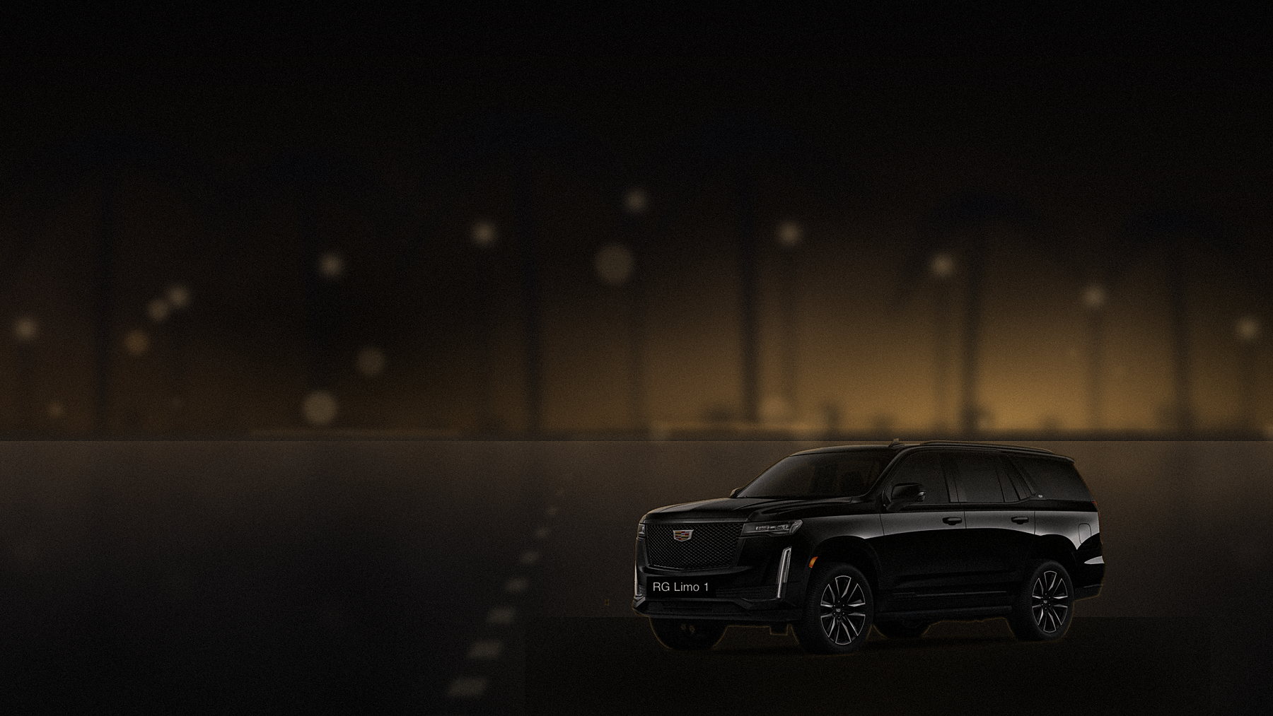 Black Cadillac Escalade on a Beverly Hills residential street under warm evening light