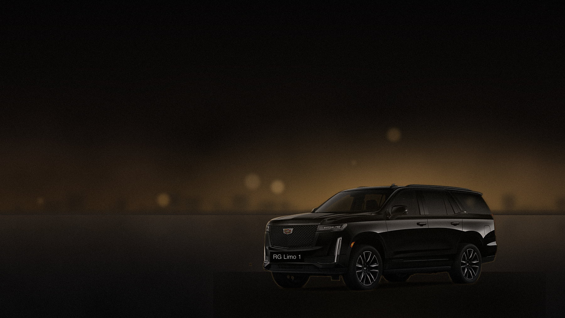 Black Cadillac Escalade at a hotel entrance in Los Angeles at night waiting on a concierge request